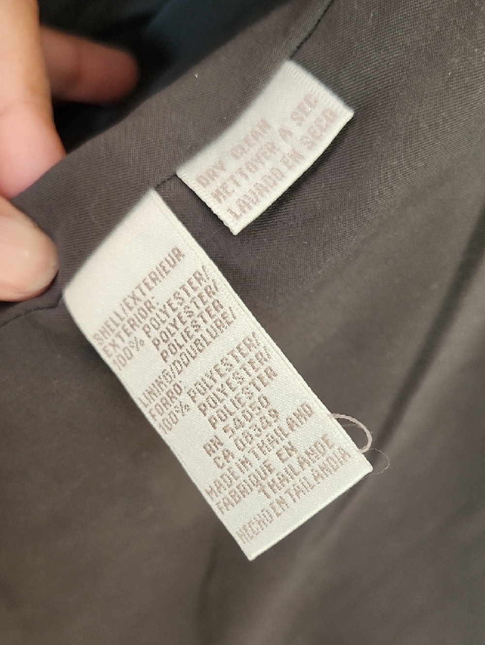 Jones & Co Dark Gray Polyester Vest - Picture 6 of 7